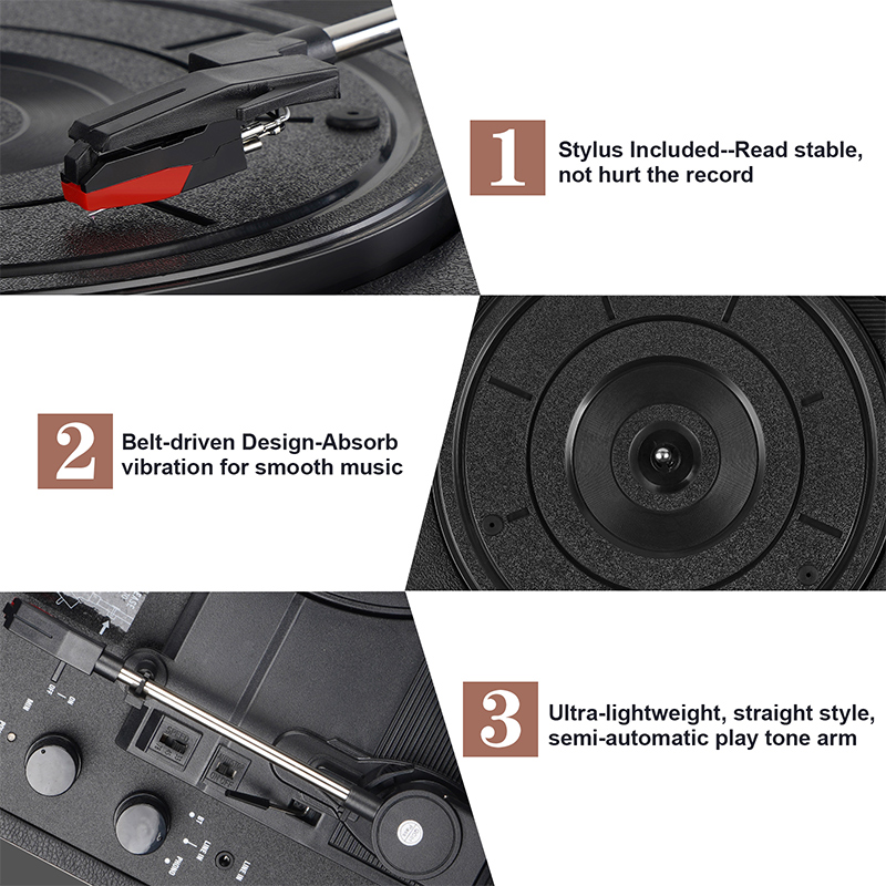 Suitcase Bluetooth Record Player