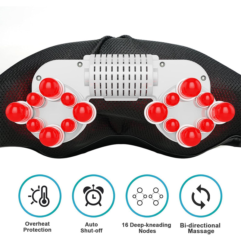 Cordless Shiatsu Neck And Shoulder Massager With Heat