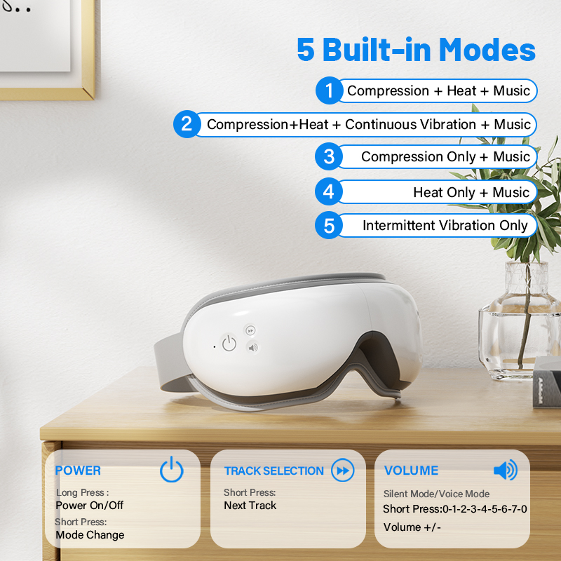 Eye Massager With Heat & Bluetooth